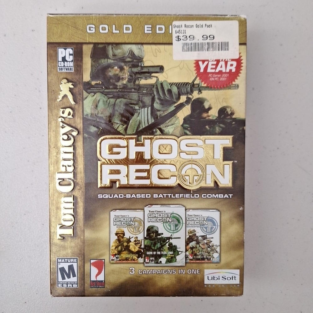 Tom Clancy's Ghost Recon Gold Edition for PC Open‎ Box